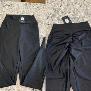 High waisted black leggings